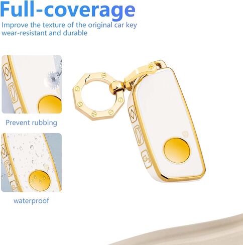 YHC لغطاء BMW Key FOB مع سلسلة المفاتيح الذهبية 2023 2024 in Kuwait