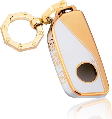 YHC لغطاء BMW Key FOB مع سلسلة المفاتيح الذهبية 2023 2024 in Kuwait