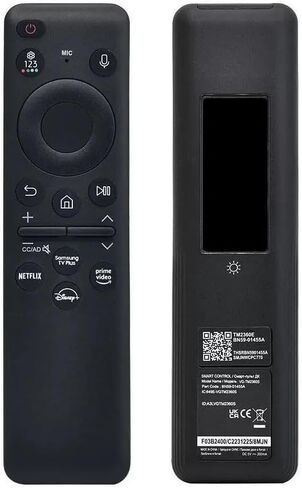 BN59-01385A Smart TV Remote Control Replacement with Bluetooth Voice Control Solar Charging, Compatible with Samsung QLED, OLED, 4K UHD Smart TVs, No Battery Replacement Needed in Saudi Arabia