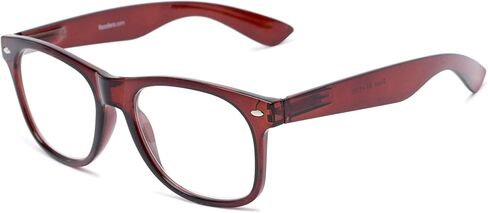 Readers Readers.com Reading Glasses: The Dean, Plastic Retro Square Style for Men and Women in Kuwait