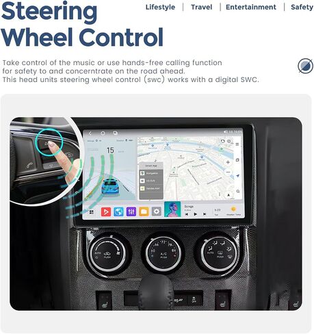 MekeDetech Android Car Stereo لـ Dodge Challenger 2008 2009 2010 2011 2012 2014 Unit Head ، 1280 * 720 ترقية شاشة تعمل باللمس مع 4G LTE Wireless Carplay/Android Auto ، 8 Core 2+32g ، Black in Kuwait