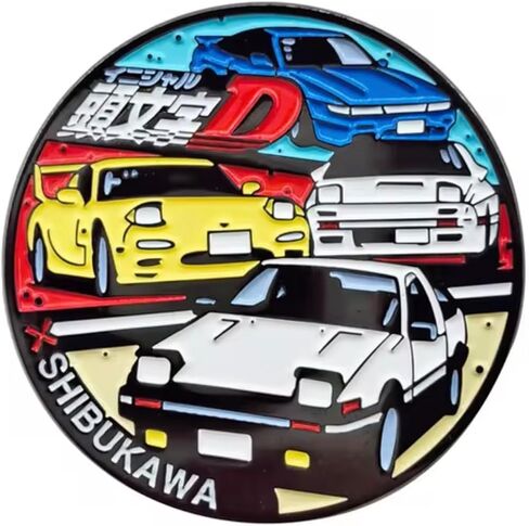 الأولي D Akagi Redsuns Car Racing Manga Anime 2 "شارة دبوس المينا بواسطة pinstant in Saudi Arabia