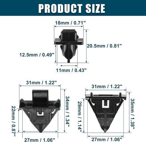 Cropix Fender Liner Clips Place Fit to Toyota FJ Cruiser - حزمة من 8 أسود in Saudi Arabia