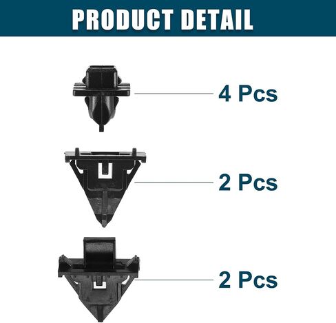 Cropix Fender Liner Clips Place Fit to Toyota FJ Cruiser - حزمة من 8 أسود in Saudi Arabia