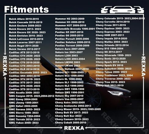 Rexka 25pcs Bumper Cover Fender Liner U Nut Clips 11609952 for GM Chevy Hummer Buick Cadillac Saturn Cadillac GMC Trucks - Multipurpose in Saudi Arabia