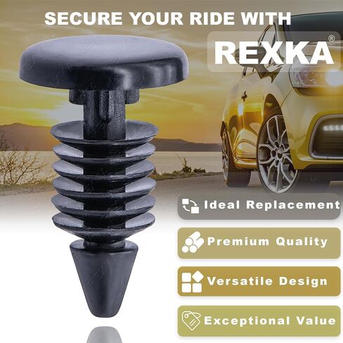 Rexka 30pcs يناسب Dodge Truck Trim & Weatherstrip Clips- Fit 3/16 "Hole- 3/8" DIA- Dodge Ram Chrysler GM 2964547 in Saudi Arabia
