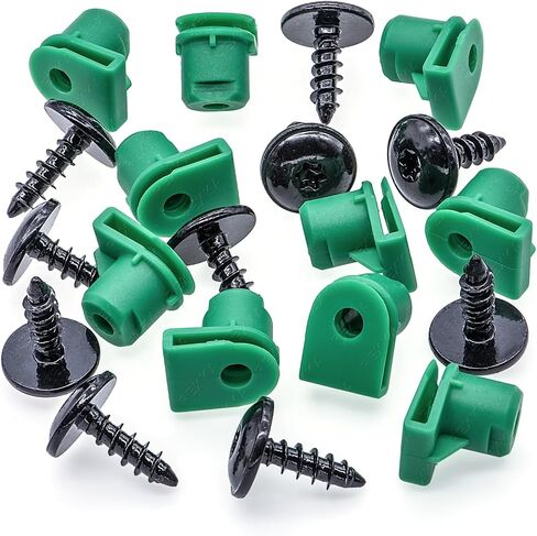 Rexka 10 Sets Bumper Cover Nut Screw Kits for Audi A3 A4 A5 A6 A7 Q3 Q4 Q5 Q7 Q8 S3 S4 S5 S6 S7 TT - WHT006099 N90974701 - Audi T25 Torx Screws Nylon Nuts Kit in Saudi Arabia