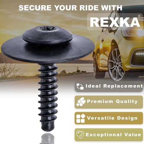 Rexka 15 Sets M4.2-1.41 (#8) Bumper Cover Fender Liner Screw Nut 11609952 11548270 for GM Chevy Hummer Buick Cadilac Saturn Cadilac GMC Trucks in Saudi Arabia