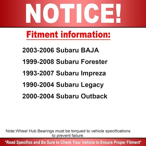 930-501 Front Wheel Bearing and Hub Assembly with 5 Lugs Fits for Subaru Baja Forester Impreza Legacy Outback Wheel Hub Assembly 517008 in Saudi Arabia
