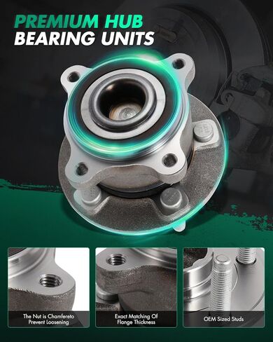 SCITOO 1PC 512446 Rear Wheel Bearings & Hub for 2010-2016 for Chevrolet Cruze,Cruze Limited 5 Lug in Saudi Arabia