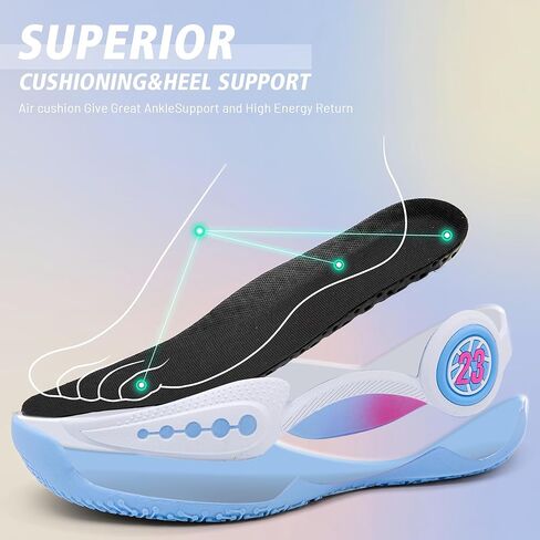 CJsporx نساء الرجال كرة السلة أحذية غير قابلة للتنفس في الهواء الطلق للأزياء أحذية رياضية in Kuwait