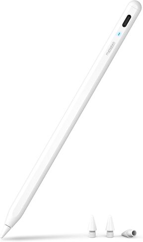 Metapen Pencil A8 Compatible with iPad 2018-2024, 2X Faster Charge, Tilt Sensitivity Stylus Pen Compatible with Apple iPad 10th~6th Gen, iPad Pro 12.9/11/13-inch, iPad Air 3-6, iPad Mini 5/6, Grey in Saudi Arabia