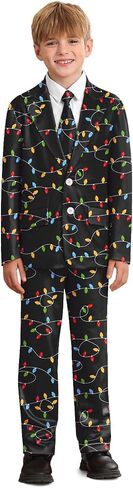 Christmas Boys Ugly 3 Piece Suits with Jacket, Pants & Tie 5-14 Years in Kuwait