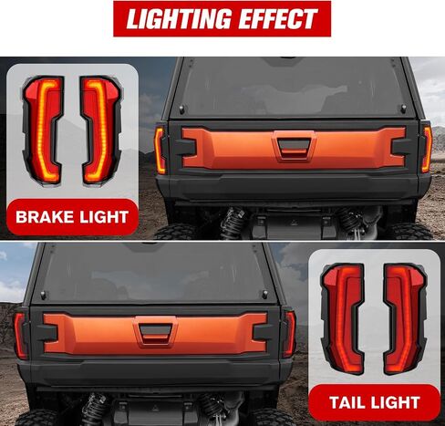 Tail Lights for Polaris Xpedition XP/ADV 2024+, LED Taillights Rear Brake Lights for Polaris Xpedition XP/XP 5/ADV/ADV 5 2024+ Accessories, Replace #2416628,2416629, Smoke Black, 2PCS in Saudi Arabia
