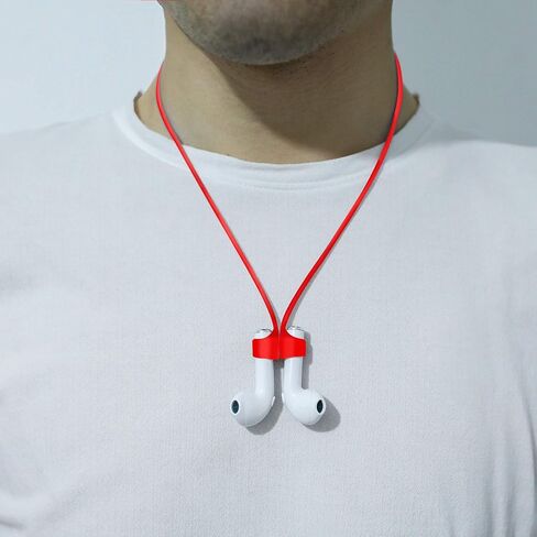 Compatible for Magnetic Anti-Lost Strap AirPods 1 2 Pro Accessory - Colorful Soft Sport String Tether Lanyard, Running Silicone Wire Cable Connector, Silica Gel Neck Rope Cord in Saudi Arabia