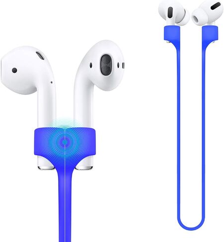 Compatible for Magnetic Anti-Lost Strap AirPods 1 2 Pro Accessory - Colorful Soft Sport String Tether Lanyard, Running Silicone Wire Cable Connector, Silica Gel Neck Rope Cord in Saudi Arabia
