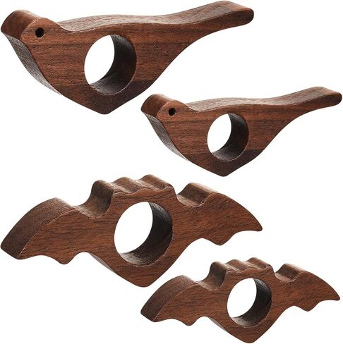 Honoson 4 Pcs Cat Dog Thumb Book Page Holder Walnut Wood Book Thumb Holder for Reading 2 Sizes Ideal Bookworm Gifts for Women Men Reading Accessories Literature Gifts in Saudi Arabia