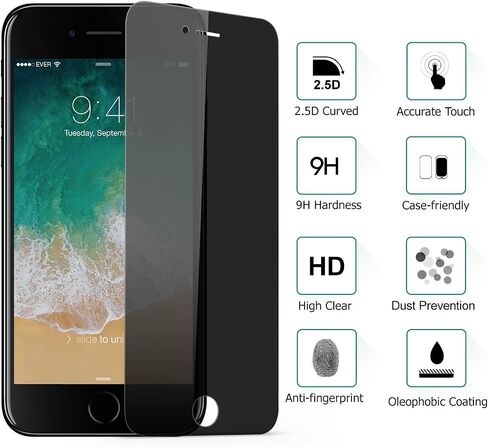 YWXTW Privacy Screen Protector for iphone 16 Pro Max [Zero-Bubble][28°Anti-Spy] 9H+ Tempered Glass Privacy Screen Protector for iphone 16 pro max 6.9" [Auto-Alignment Kits] HD Full Coverage [2 Pack] in Saudi Arabia