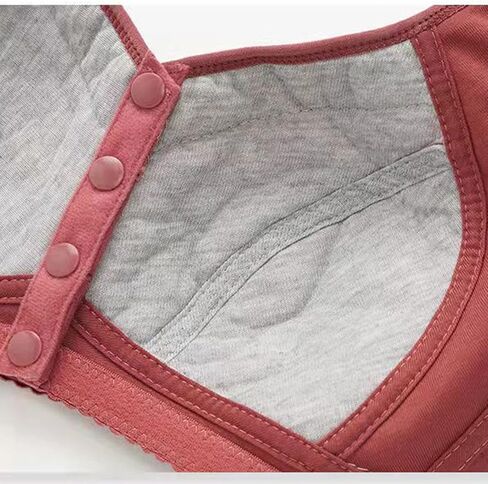 Daisy Bras for Older Women Comfort Soft Breathable Bra Wireless Front Closure Bras No Underwire Senior Snap Closing in Saudi Arabia