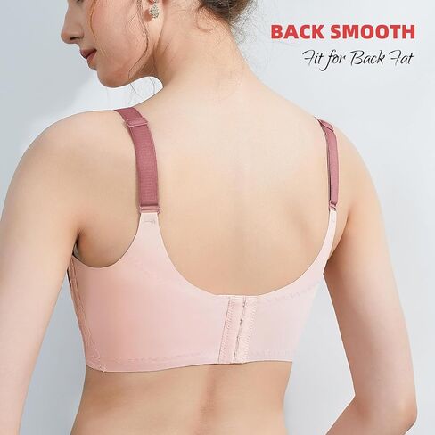 Baetty Bras for Women No Underwire Unpadded Full Coverage Bras for Women Bra Wireless Bra 4548 in Kuwait