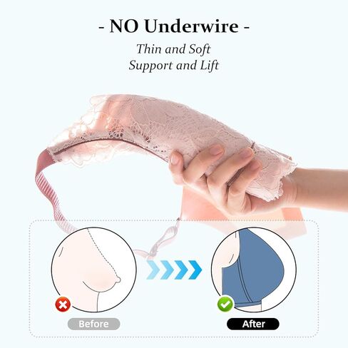 Baetty Bras for Women No Underwire Unpadded Full Coverage Bras for Women Bra Wireless Bra 4548 in Kuwait