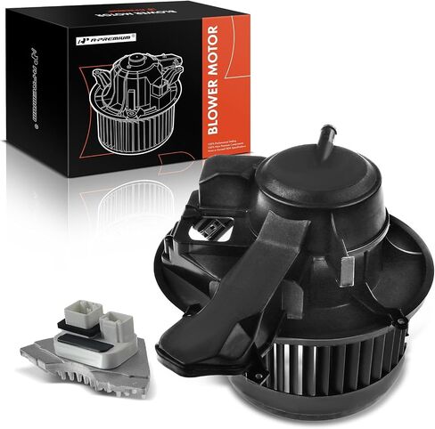 A-Premium HVAC Heater Blower Motor and Resistor Assembly Compatible with Volvo Vehicles - XC90 2003-2014, S60 2001-2009, XC70 2003-2007, S80 1999-2006, V70 2001-2007 - Front Side, 2-PC Set in Saudi Arabia