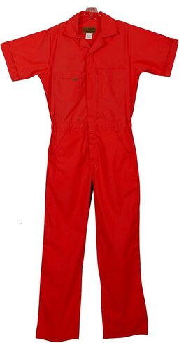 Poplin Short Sleeve Unlined Coveralls Relaxed Fit in Saudi Arabia