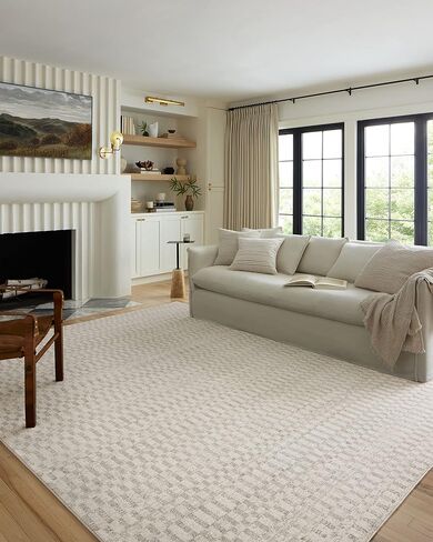 Loloi Kamala Collection KAM-05 Ivory/Grey 7'-10" x 10' Area Rug in Saudi Arabia