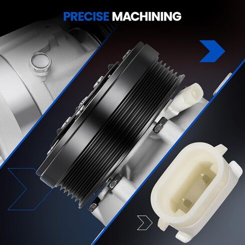 1135238 ضاغط تكييف الهواء A/C مع القابض متوافق مع Buick Lesabre ، Park Avenue ، Riviera ومتوافق مع Oldsmobile 88 ، 98 ، LSS ، Regency ، 1996-2005 V6 3.8L in Saudi Arabia