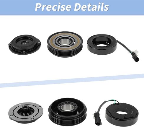 Air Conditioner AC Compressor Clutch Kit for Ford Focus 2014-2018 2.0L L4 AC Compressor Clutch for 6SBH14C/7SEU17C Clutch Pulley W/Bearing No.H1FZ19703B/14-1308C/178399 in Saudi Arabia