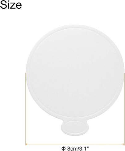uxcell 200pcs Mini Cake Boards, Mousse Cake Cardboards Round Cake Bases Plates Cupcake Dessert Displays Base Tray for Cupcakes, Cakes, Pastries Base - Grease Proof (Black) in Kuwait