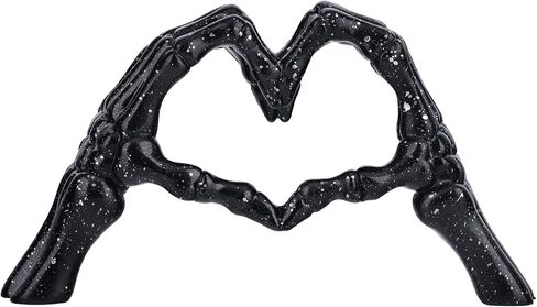 DOVDOV Hand Bone Hand Heart Statue - White Home Decorations, Halloween Table Decor, Scary Finger Sculpture in Saudi Arabia