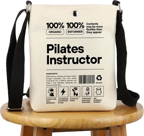 G2TUP Pilates Lover Bag - هدية مدرب بيلاتيس ، حقيبة يد ، تقدير ميرش in Saudi Arabia
