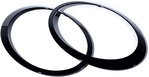 Left Right Headlight Trim Rings OE Replacement for 2007-2015 BMW Mini Cooper R55 R56 R57 R58 R59 (Glossy Black) in Saudi Arabia