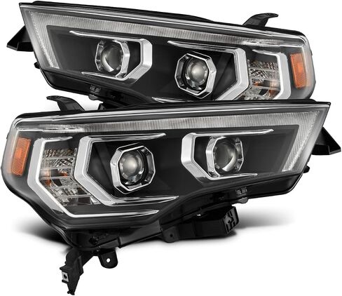 Alpharex [G2 Pro-Series] Alpha-Black for 14-20 4runner Switchback DRL/Sequential LED Tube مصابيح الأمامية المزدوجة in Kuwait