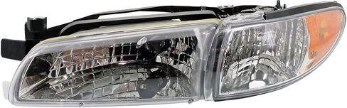 سائق Garage-Pro ومصباح الأمامي الجانبي للركاب لـ Pontiac Grand Prix GT GTP SE 1997-2003 Halogen مع لمبة (S) يستبدل# 19149891 19149893 in Saudi Arabia