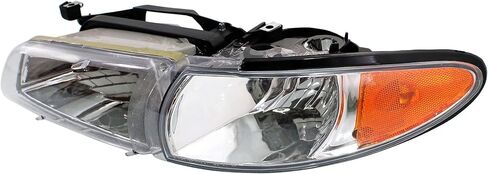 سائق Garage-Pro ومصباح الأمامي الجانبي للركاب لـ Pontiac Grand Prix GT GTP SE 1997-2003 Halogen مع لمبة (S) يستبدل# 19149891 19149893 in Saudi Arabia