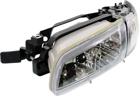 سائق Garage-Pro ومصباح الأمامي الجانبي للركاب لـ Pontiac Grand Prix GT GTP SE 1997-2003 Halogen مع لمبة (S) يستبدل# 19149891 19149893 in Saudi Arabia