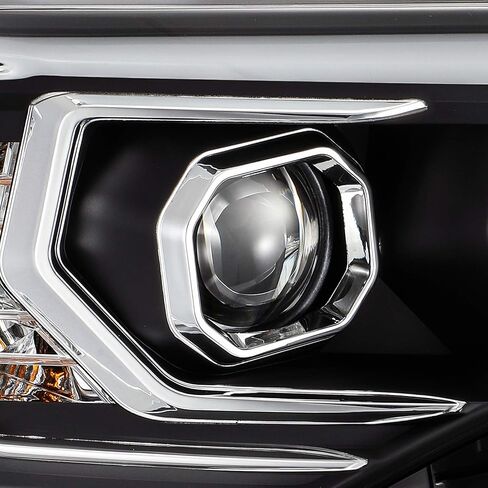 Alpharex [G2 Pro-Series] Alpha-Black for 14-20 4runner Switchback DRL/Sequential LED Tube مصابيح الأمامية المزدوجة in Kuwait