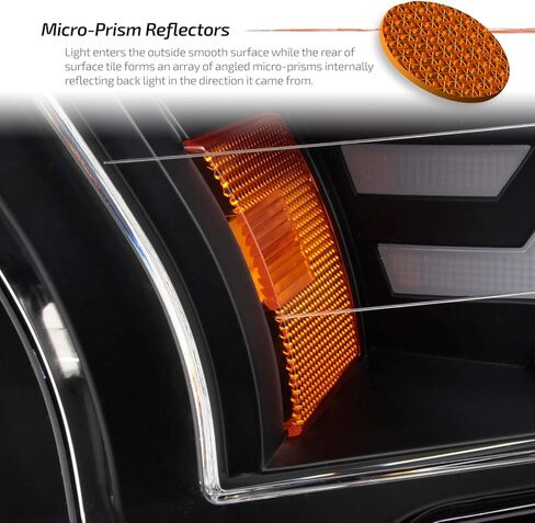 AKKON-لعام 2015 2016 2017 Ford F-150 Pickup Black Housing Dual LED-DRL Light Bar المصباح الأمامي in Kuwait