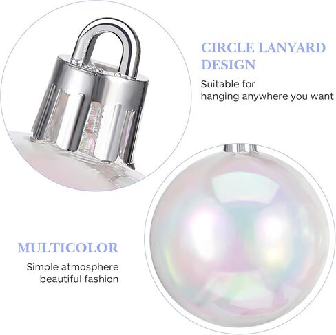 Artibetter 54Pcs DIY Snow Globe Christmas Iridescent Ornaments Balls Plastic DIY Clear Bauble Ball Fillable Snow Globe Round Balls Christmas Tree Decorations Mixed Style in Kuwait