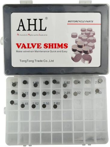 AHL 8.85mm O.D. 1.72mm-2.60mm Thick Adjustable Valve Shim Kit for 250SX-F 2005-2021/450 XC-W 2014-2016/450 F Six Days 2017-2019/350 F 2012-2020 in Saudi Arabia