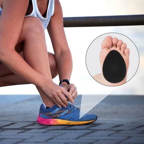 6 Pcs Non Slip Shoe Pads Sole Protector Adhesive Shoe Grips on Bottom of Shoes Anti Slip Pads for High Heels Self Adhesive Rubber Stickers for Shoes (Black) in Saudi Arabia