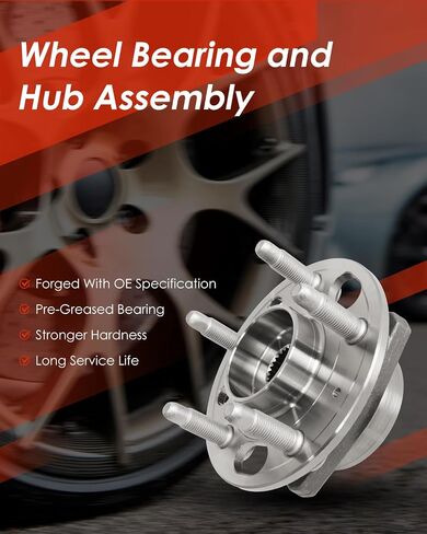 cciyu 513288 Wheel Hub and Bearing Assembly Replacement Fit for Buick Lacrosse for Cadillac Xts for Chevrolet Equinox for GMC Terrain Front Wheel Hubs with ABS 5 Lugs (1) in Saudi Arabia