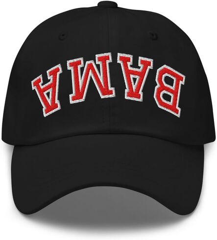NX Bama Upside Down Embroidered Curved Bill Cap Relaxed Fit Low Crown Adjustable Hat in Saudi Arabia