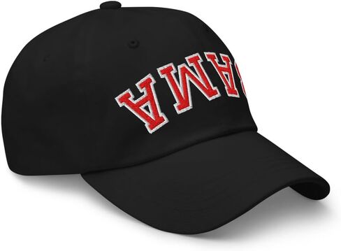 NX Bama Upside Down Embroidered Curved Bill Cap Relaxed Fit Low Crown Adjustable Hat in Saudi Arabia