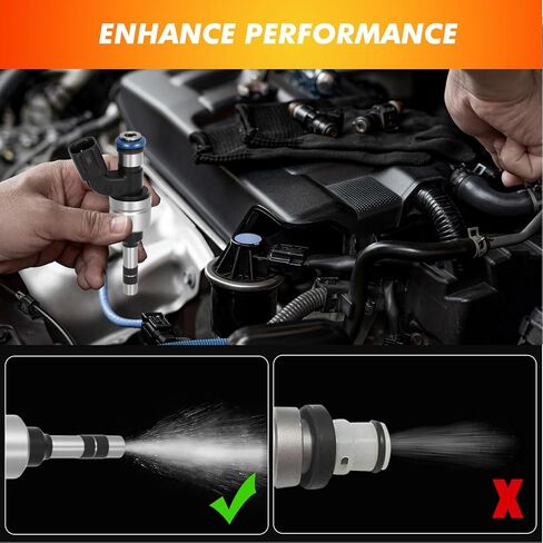2011-2017 Fuel Injector Compatible for GMC Terrain 2011-2017, Chevrolet Equinox 2011-2017, Buick Verano 2012-2017, Lacrosse 2011-2016, Regal 2011-2017 2.4L L4 Replace 12633784 in Kuwait