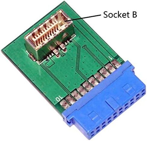 Cablecc USB 3.1 Front Panel Header to USB 3.0 20Pin Header Extension Cable 20cm for ASUS Motherboard in Kuwait