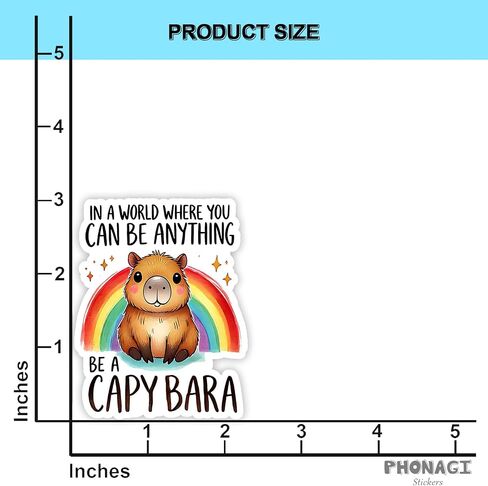 (3pcs) أتساءل عن المدة التي يمكنني من خلالها ذبح ملصق 3 '' Capybara Funny Animal Lovers Vinyl Secal Mater Protects Bottles Water Bottles in Kuwait