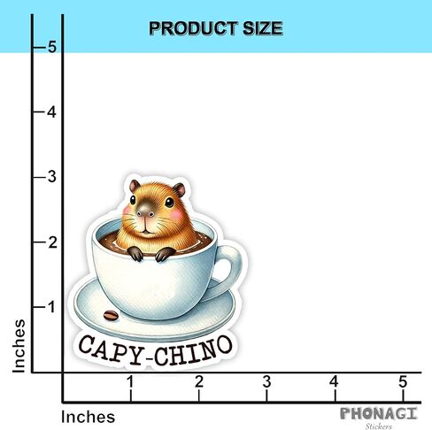 (3pcs) أتساءل عن المدة التي يمكنني من خلالها ذبح ملصق 3 '' Capybara Funny Animal Lovers Vinyl Secal Mater Protects Bottles Water Bottles in Kuwait
